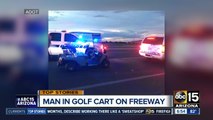 Golf cart driver stopped on Loop 202 was stopped in July on I-10