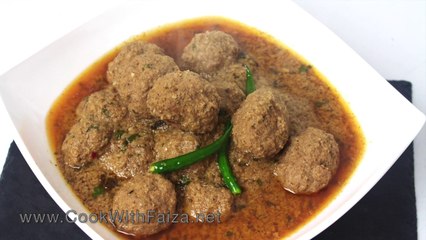 MASALA KOFTA *COOK WITH FAIZA*