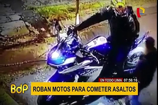 Roban motos lineales para cometer asaltos