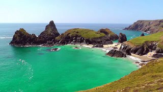 Relaxing Videos & Sounds Beautiful One Hour Screensaver of Kynance Cove in Cornwall