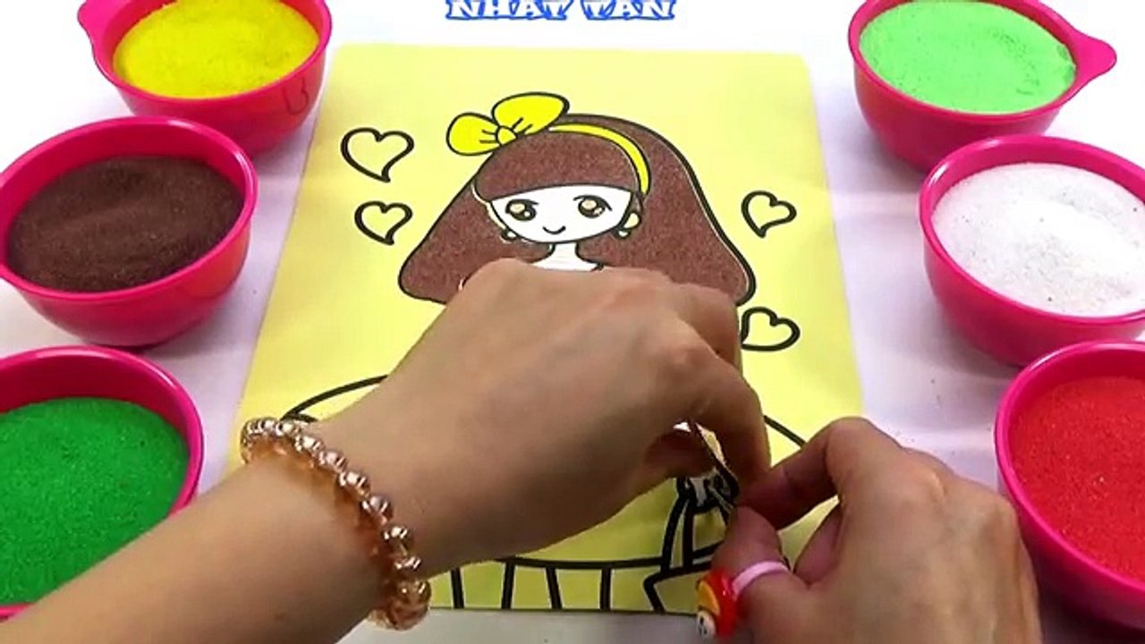 SKIP TO MY LOU!Nhạc TN NƯỚC NGOÀI!Đồ chơi trẻ em TÔ MÀU TRANH CÁT HÌNH CÔNG CHÚA Color San