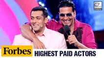 Akshay Kumar & Salman Khan  In The list Of Forbes 'Top 10 Highest Paid Actors'