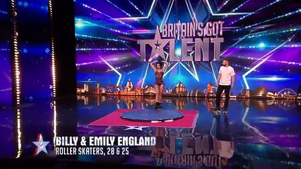 Roller skaters Billy and Emily are wheelie good! | Audition Week 1 | Britains Got Talent