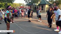 Yonkers Police Officers Show Off Their Jump Rope Skills