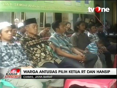Warga Ciamis Gelar Pemilu untuk Pilih Ketua RT dan Hansip