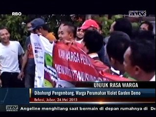 Dibohongi Pengembang, Warga Perumahan Violet Garden Demo