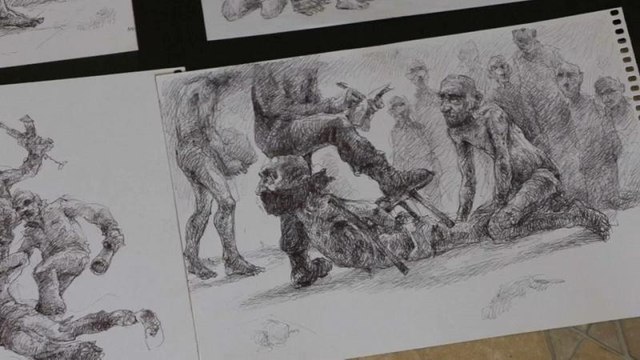 La storia di Najah, rifugiato siriano che disegna torture