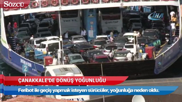 Çanakkale’de dönüş yoğunluğu erken başladı
