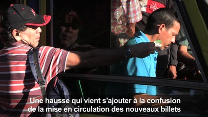 Les Vénézueliens frustrés par l'augmentation des billets de bus