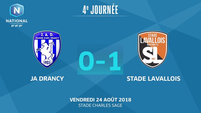 J4: JA Drancy – Stade Lavallois (0-1), le résumé