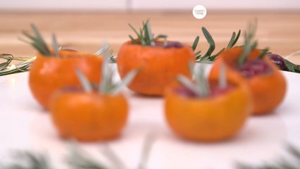 This Christmas, Serve Cranberry-Orange Shots in Cute Clementine Cups