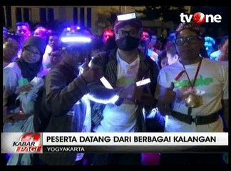 Serunya Ribuan Warga Mengikuti Jogja Night Run