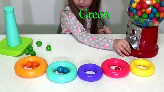 Learn Colors with Gumballs For Children, Songs & Nursery Rhymes