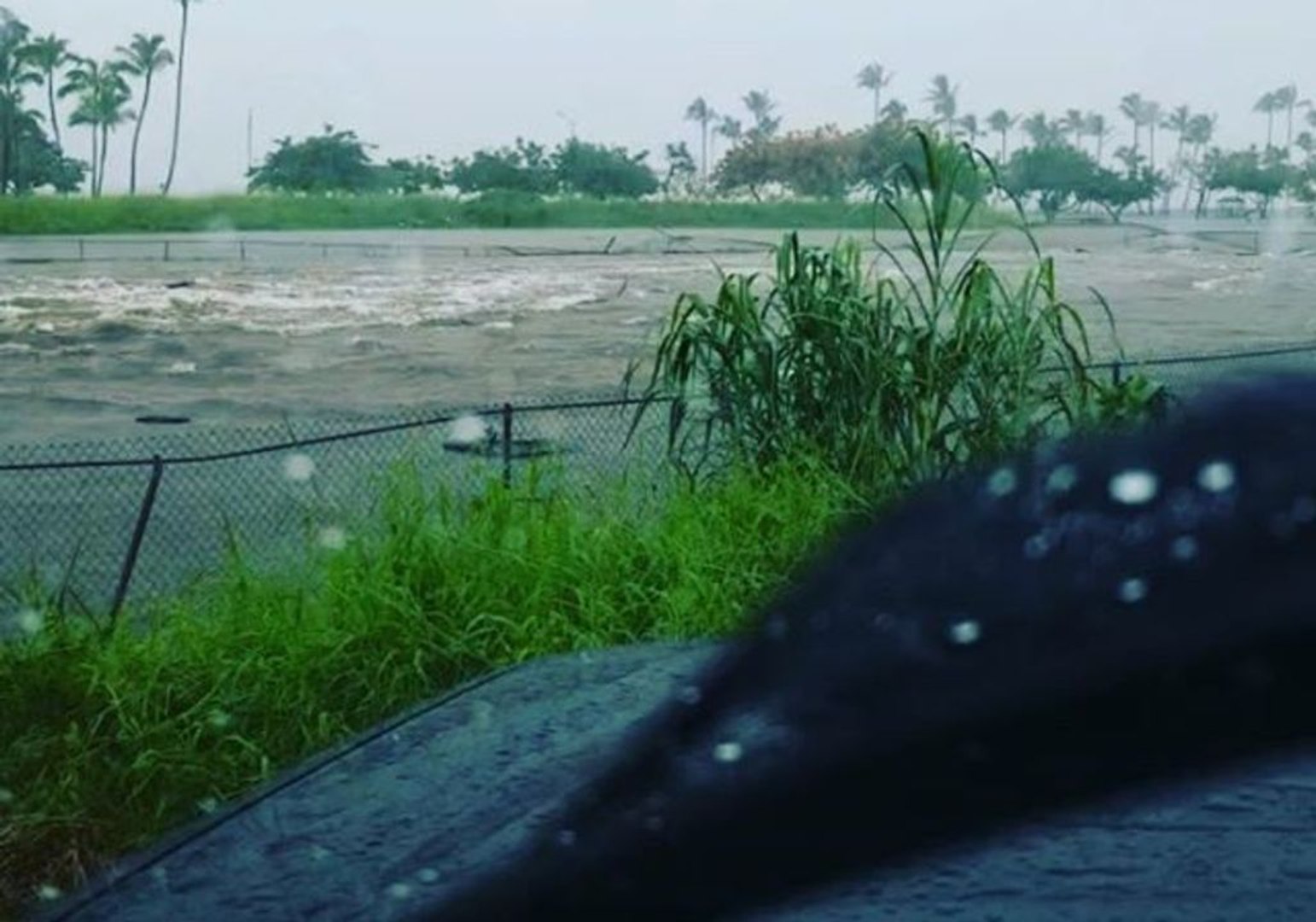 ⁣Hurricane Lane Floods Hilo Soccer Fields