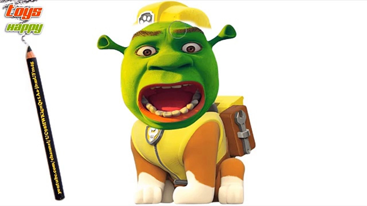 Paw Patrol Shrek Coloring Pages for Kids || Paw patrol Coloring Book