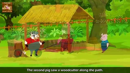 ਤਿੰਨ ਛੋਟੇ ਸੂਰ | Three Little Pigs in Punjabi | Punjabi Story | Punjabi Fairy Tales