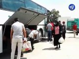 ازدحام وطوابير بمحطة الحافلات بالقيروان رغم التعزيزات بمناسبة انتهاء عطلة العيد
