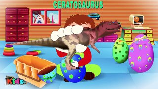 Surprise Eggs | Jurassic Dinosaurs | Educational Learning | Little Kids TV