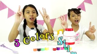 3 COLORS SLIME CHALLENGE