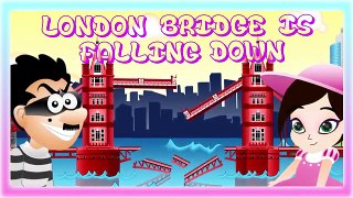 LONDON BRIDGE IS FALLING DOWN | Nursery Rhyme Express | Animation | Sing Along | Childrens