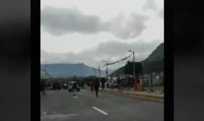 Enfrentamiento entre policías y pobladores del Valle del Chota, Imbabura