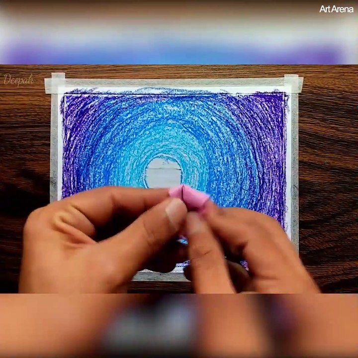 How To Draw Beautiful Dream Scenery With Oil Pastels Credit Art Arena Youtube Googltpnyk4