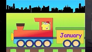Learn Months Of The Year Song Train learning 12 months chant for kids