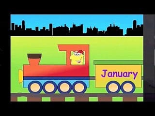 Learn Months Of The Year Song Train learning 12 months chant for kids
