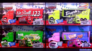 Pixar Cars Trucks Vinyl Toupee Hauler Chick Hicks truck No Stall, Trunk Fresh Diecast Cami