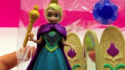 Disney Frozen Queen Elsa (Annas sister) with Clip on Dress, Cape and dressing screen