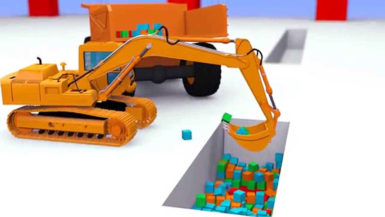 VIDS for KIDS in 3d (HD) Digger Henry Loading Dump Truck Billy AApV