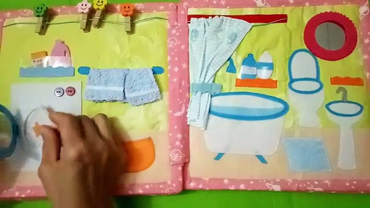 Quiet book for kid/Book for girls/The doll house