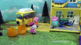 Peppa Pig Hidden Egg Surprise Toy Hunt Video with Daddy Pig