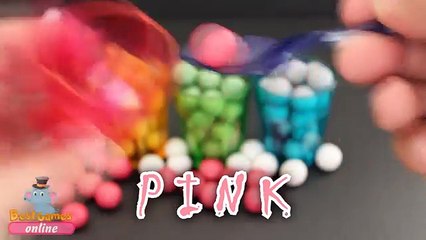Learn Colours With Gumballs!!! Toys Cups Surprise Video Playtime for Kids!!!