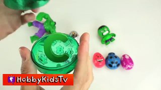 Surprise Word with Hulk + Thor Surprise Eggs! New Word HobbyKidsTV