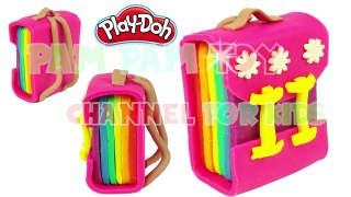 Learn Colors Play Doh Making Colorful School Bag Art and craft for Kids