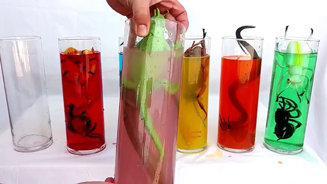 Creepy Crawly Bugs,Snakes,Giant Ants/Hand Paint Rainbow Colors/Learning Colors with Soda/P