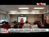 Romantis, Seorang Guru Melamar Kekasih di Depan Kelas