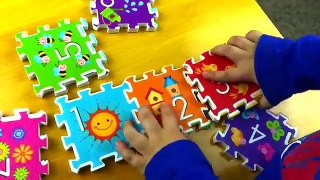 Learn Numbers with squishy foam puzzle. Educational for Babies, Toddlers, kids. Lets pLAY
