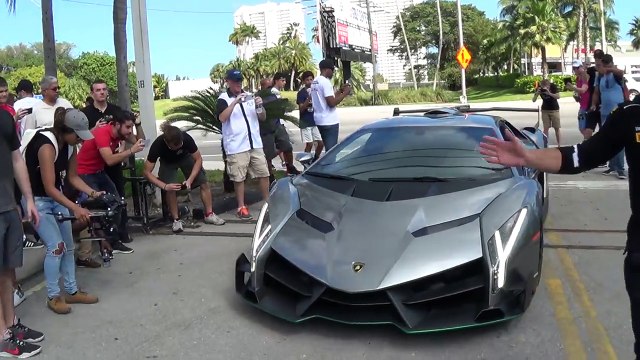 Lamborghini Veneno Driving + REVVING BullFest new at Lambo Home Lamborghini Miami