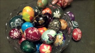 DIY decorated Easter eggs collection Naturally dyed