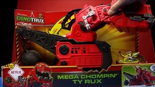 Dinotrux Mega Chompin Ty Rux Talking Dinosaur Trucks Dreamworks Vehicle Unboxing, Review B
