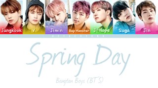 BTS (방탄소년단) Spring Day (봄날) (Color Coded Lyrics/Eng/Rom/Han)