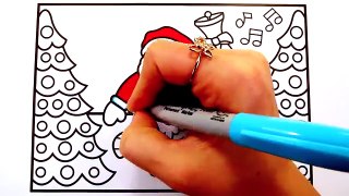 How to Draw SANTA CLAUS Jingle Bells | Santa Drawing Step by Step for Kids | Fun Coloring