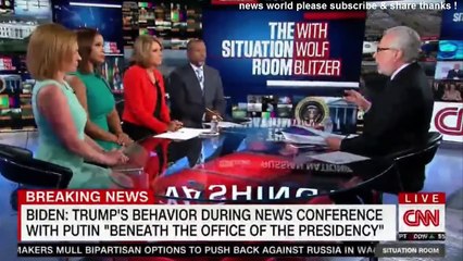 BREAKING NEWS BIDEN TRUMP'S BEHAVIOR DURING NEWS CONFERENCE WITH PUTIN BENEATH THE OFFICE OF THE PRESIDENCY