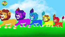 Kids World Lion Cartoon Finger Family Nursery Finger Family Rhymes For Children