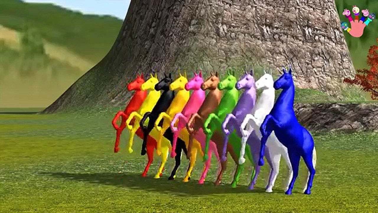 3D Horse Colors Songs for Preschool Kids Toddlers | Learn Colors for Children With 3D Hors