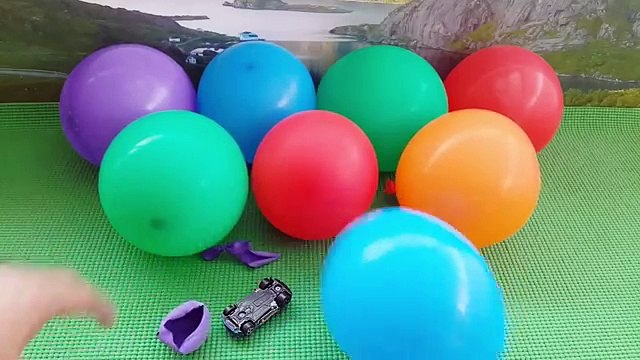 Surprise Balloons Challenge Lots of Toys From Hot Wheels and Disney Cars