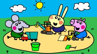 Peppa Pig Coloring Pages for Kids Peppa Pig Construction Site Coloring Book Coloring Games