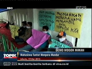Demo Mogok Makan, Mahasiswa Tuntut Menpora Mundur